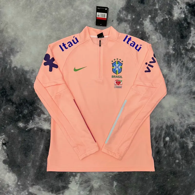 Pull Zip Brésil Saumon Saumon